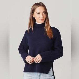 Frame Blue High Low Sweater